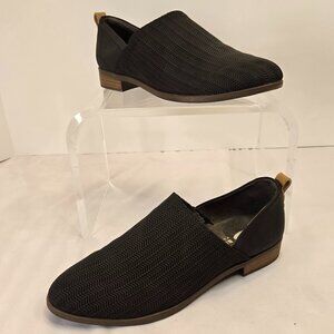 DR. SCHOLL'S Women's Ruler Loafer Slip-On Almond Toe Slip On Shoe Sz 7.5 Black